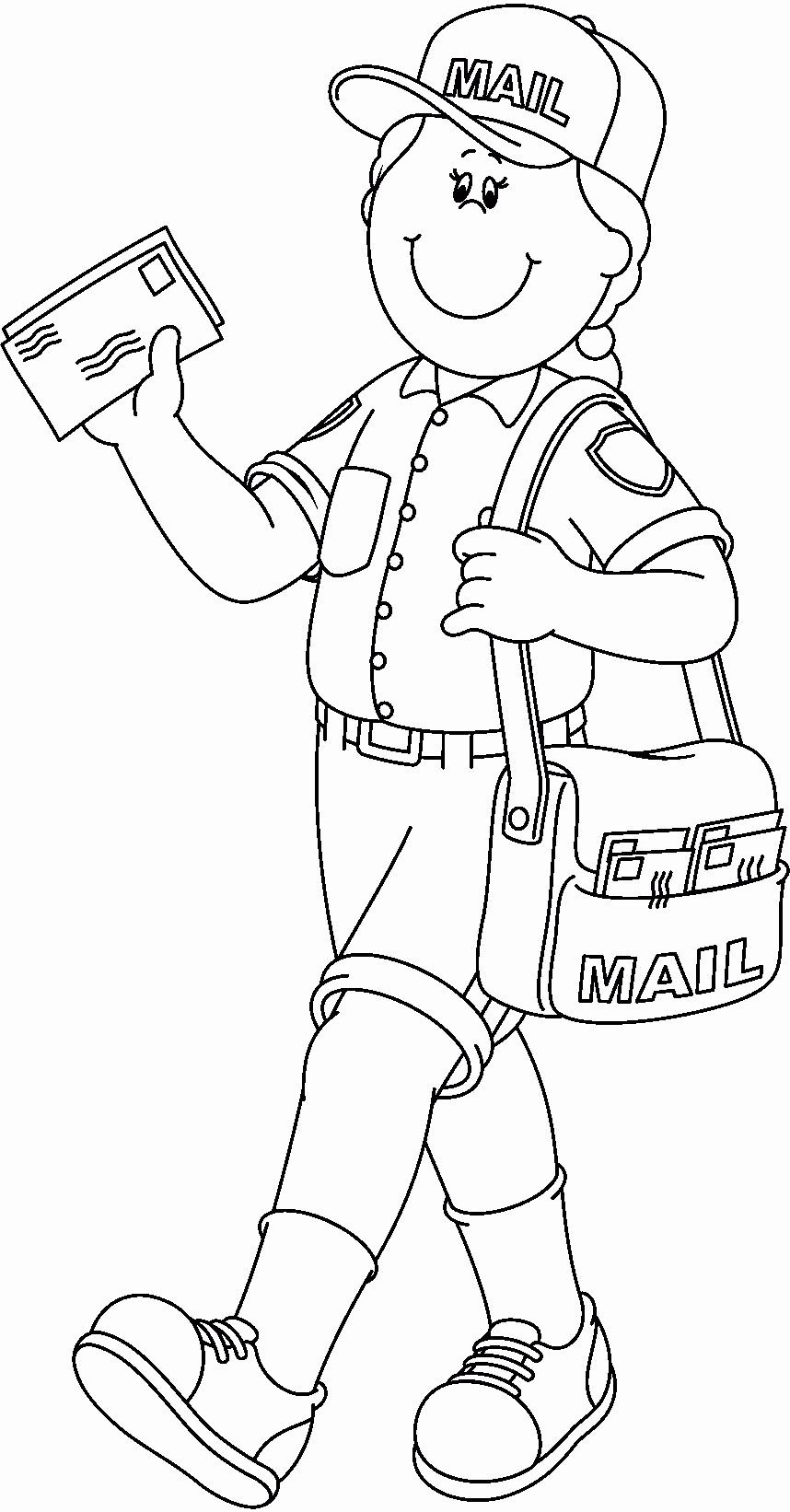 Community Helper Coloring Pages