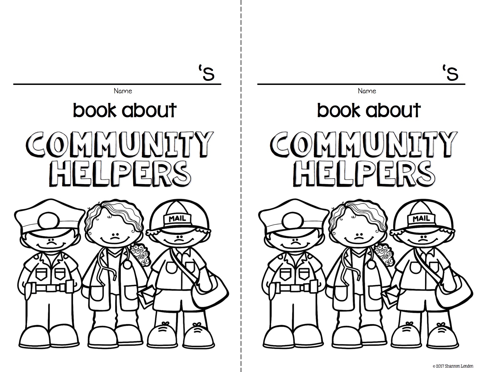 Community Helpers Coloring