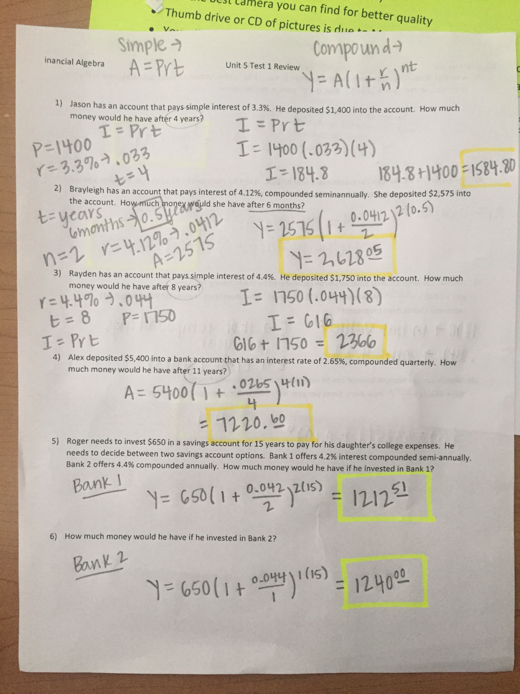 Compound Interest And Half Life Worksheet Worksheets Library
