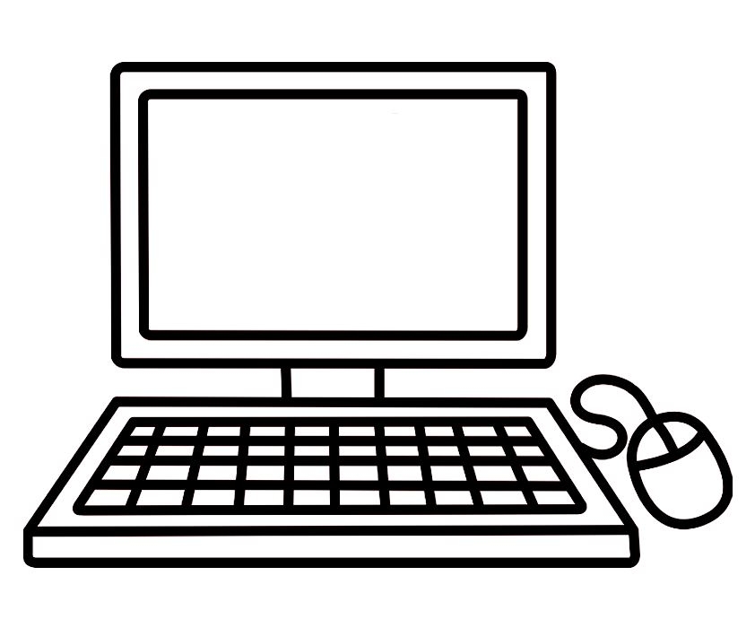 Computer Coloring Pages Free Printable PDF