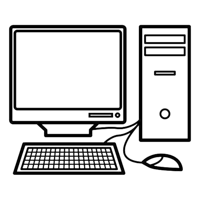 Computer Coloring Pages Free Printable PDF 