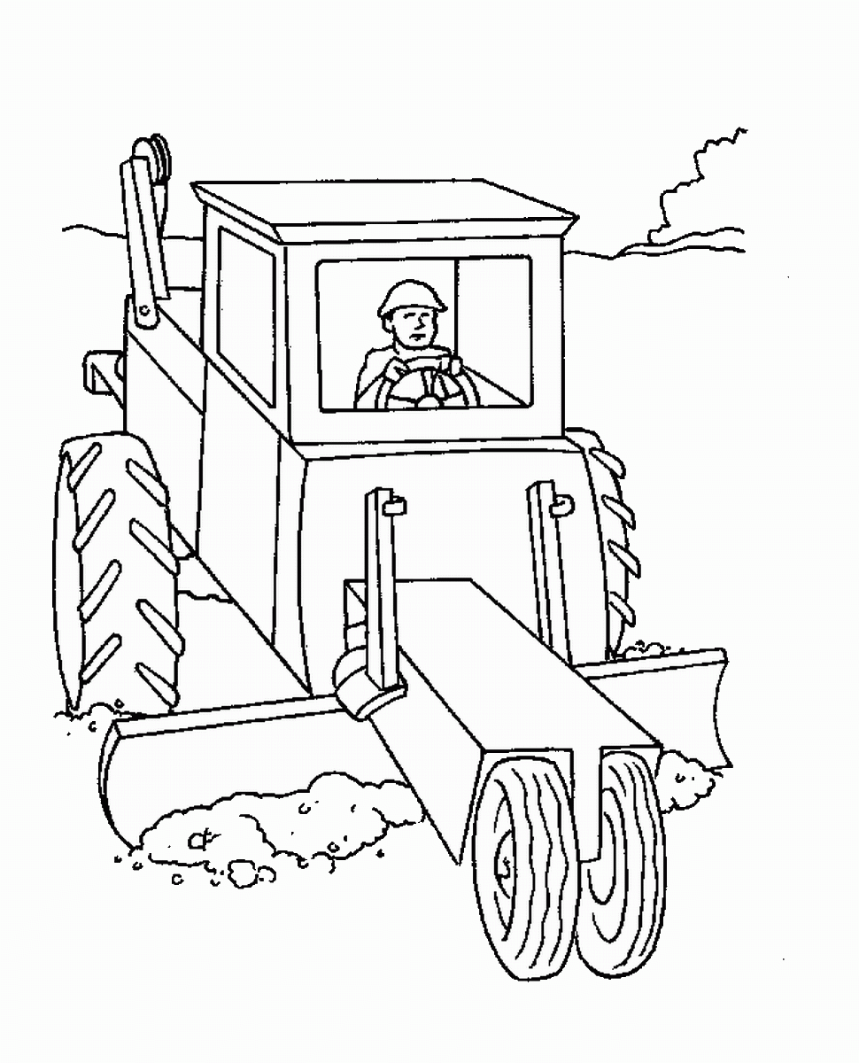 Construction coloring page4