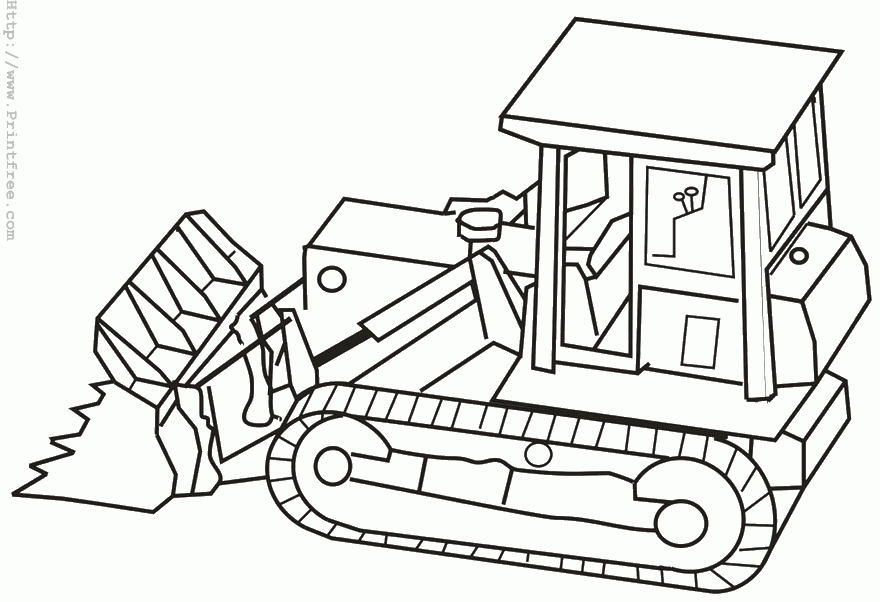 Construction Equipment Coloring Pages