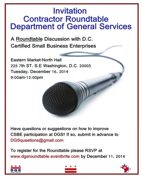 Contractor Roundtable Invitation Calendar