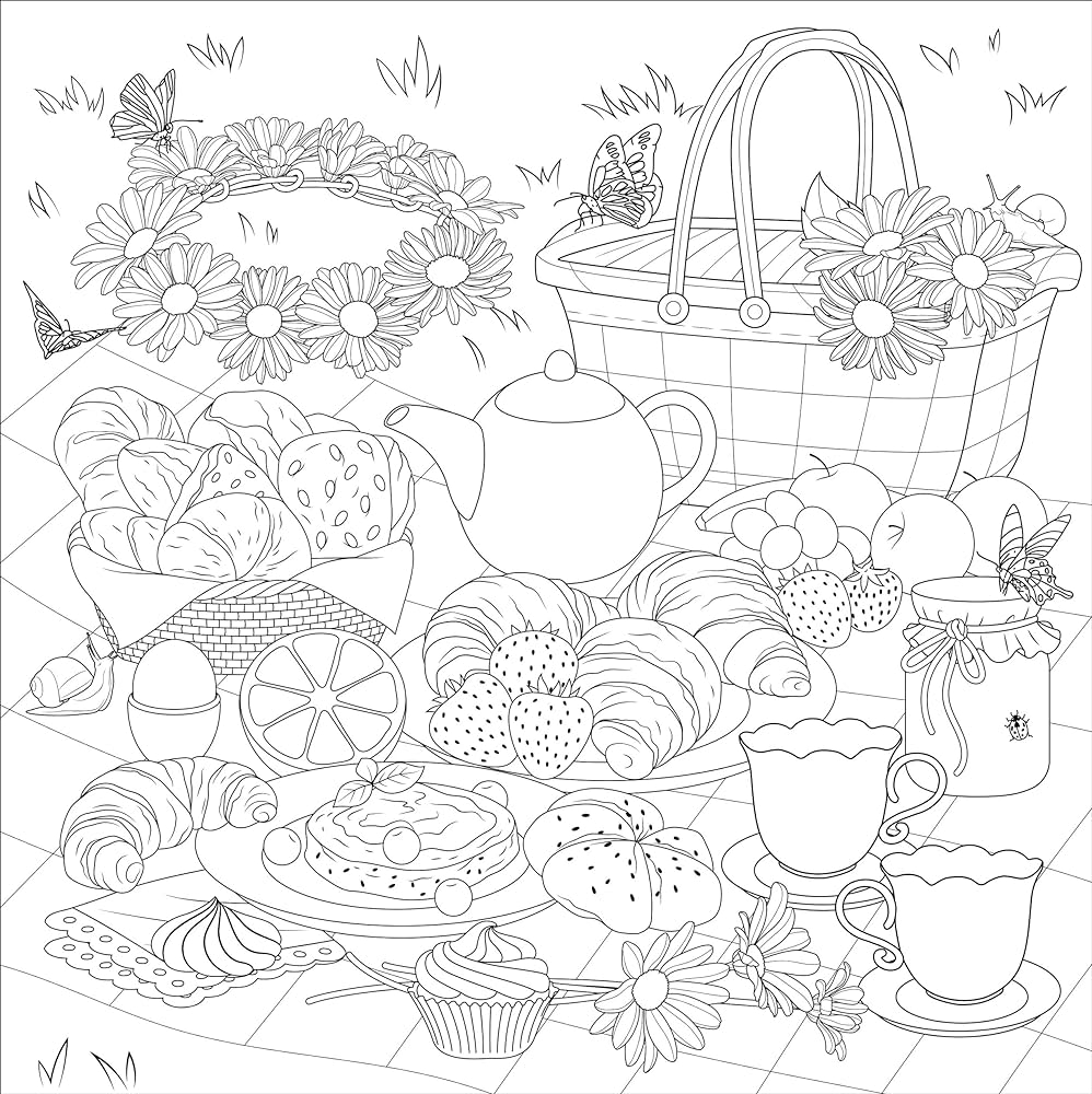 Cottagecore Coloring Pages Coloring Nation