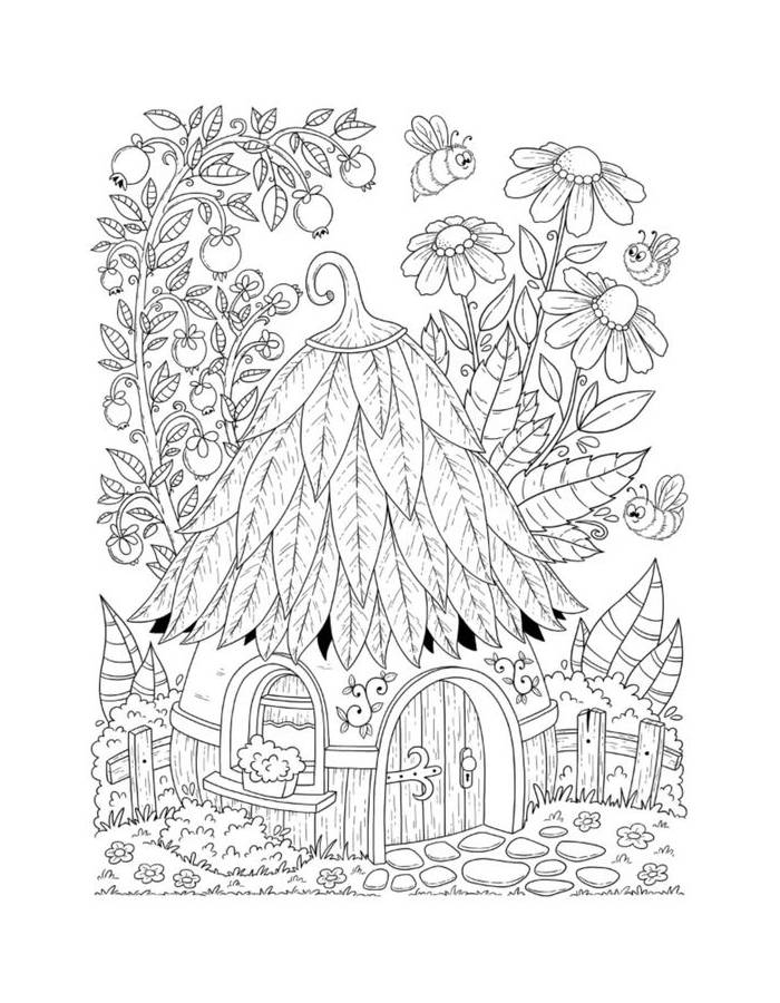 Cottagecore Coloring Pages Free Printable PDF 