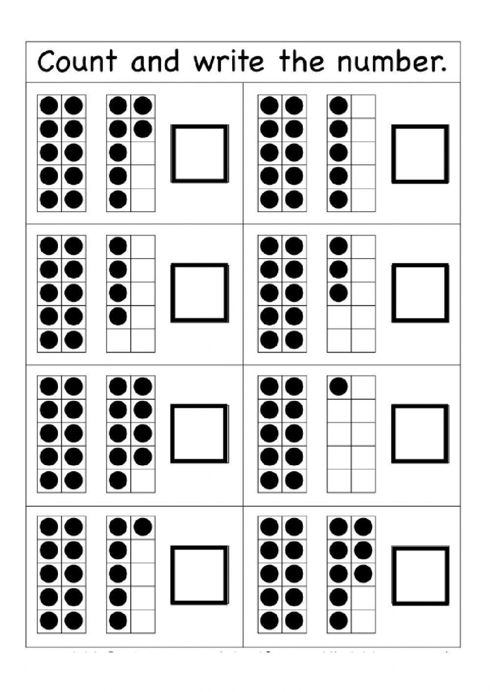 adding to ten worksheets