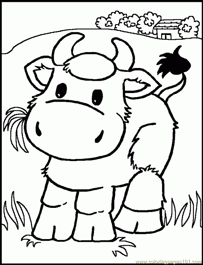 Cow Template Printable Coloring Home