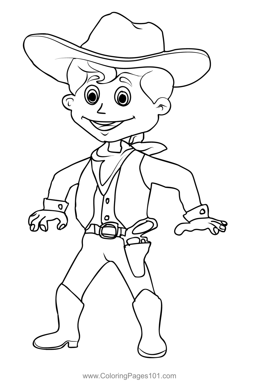 free coloring pages cowboys