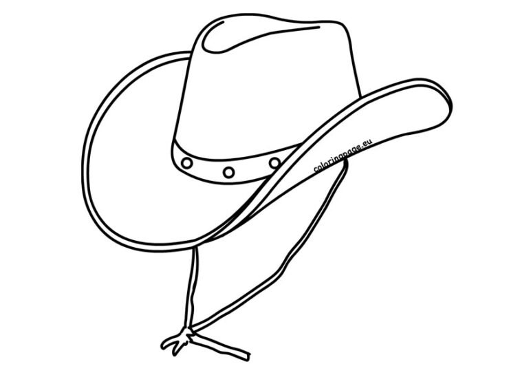 Cowboy Hat Coloring Page