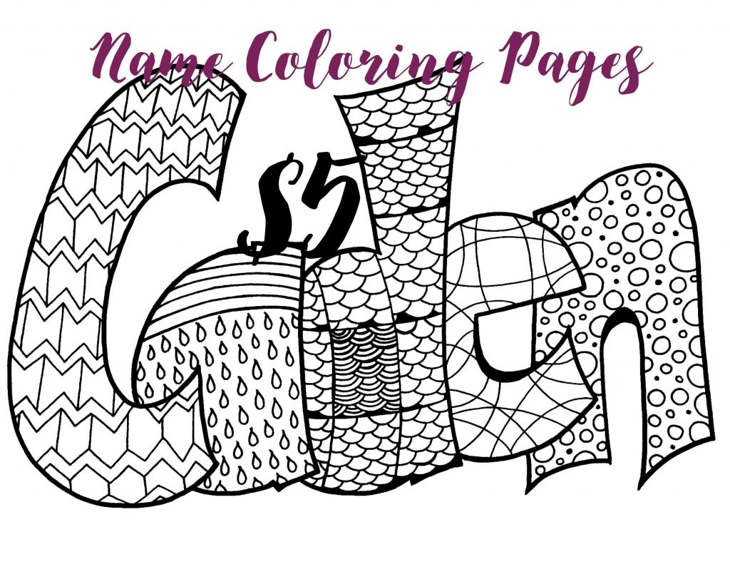 Create Name Coloring Pages At GetColorings Free Printable 