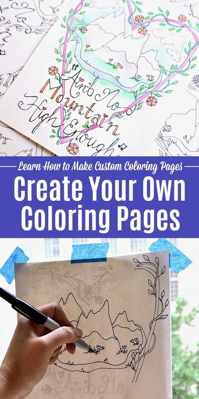 create your own coloring page free