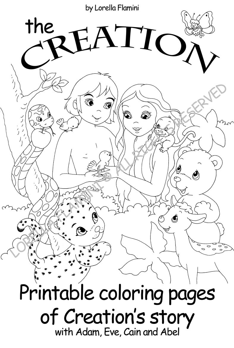 creation coloring pages free printable