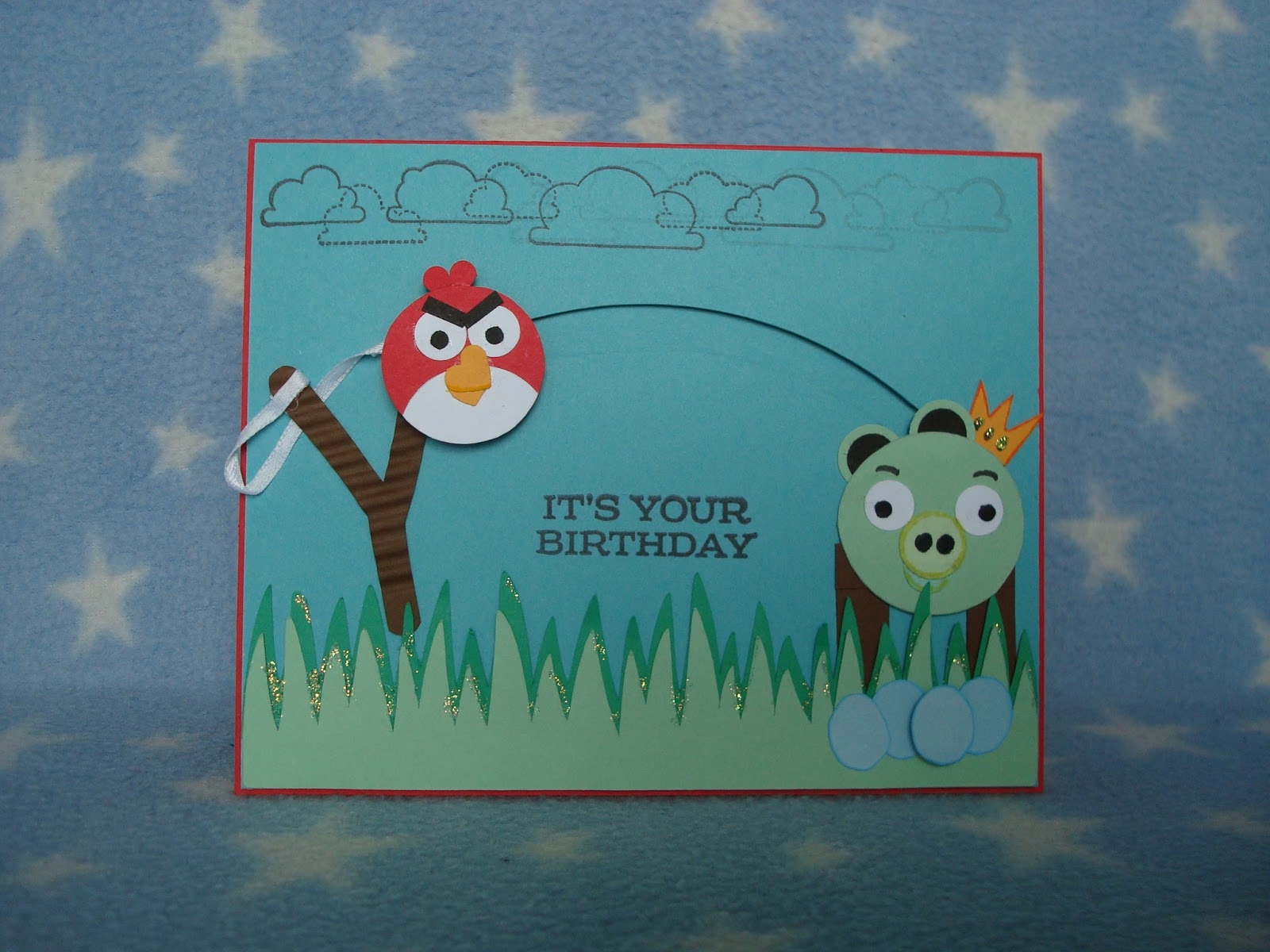 Creative Trendz Design Angry Bird Birthday Card