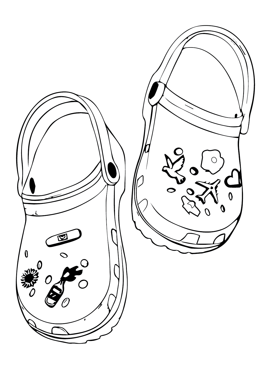 Crocs Coloring Pages Coloring Home