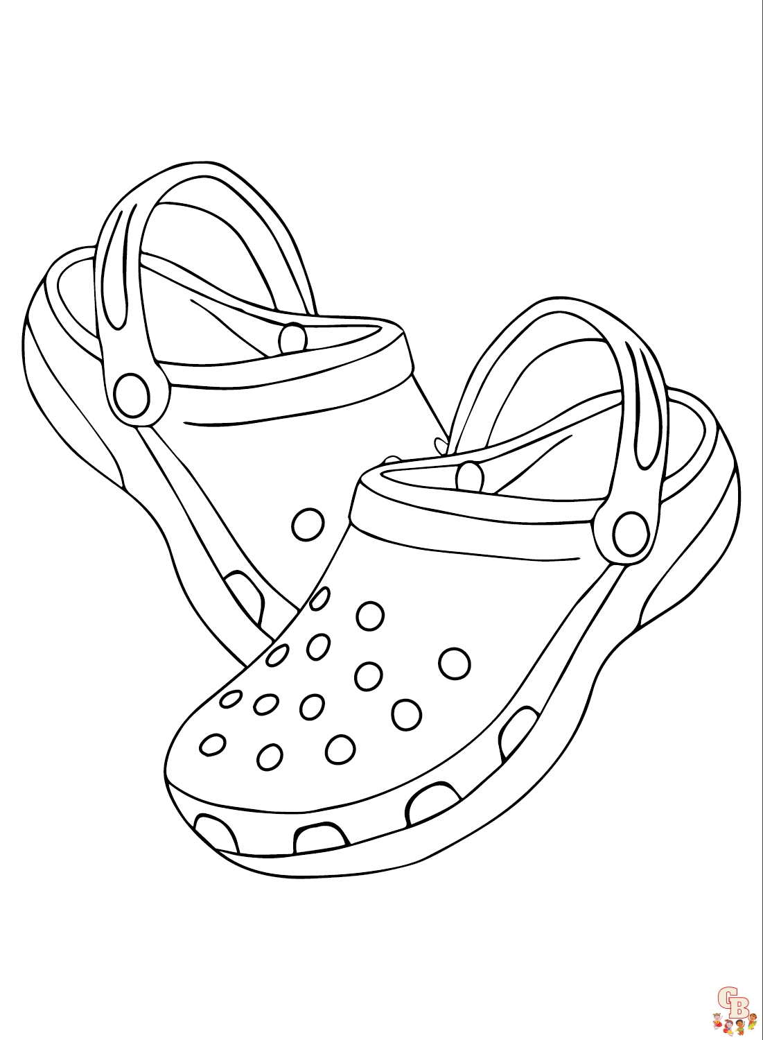 Crocs Coloring Pages