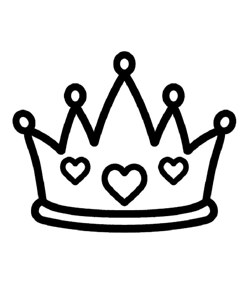 Crown Coloring Pages Free Printable PDF 