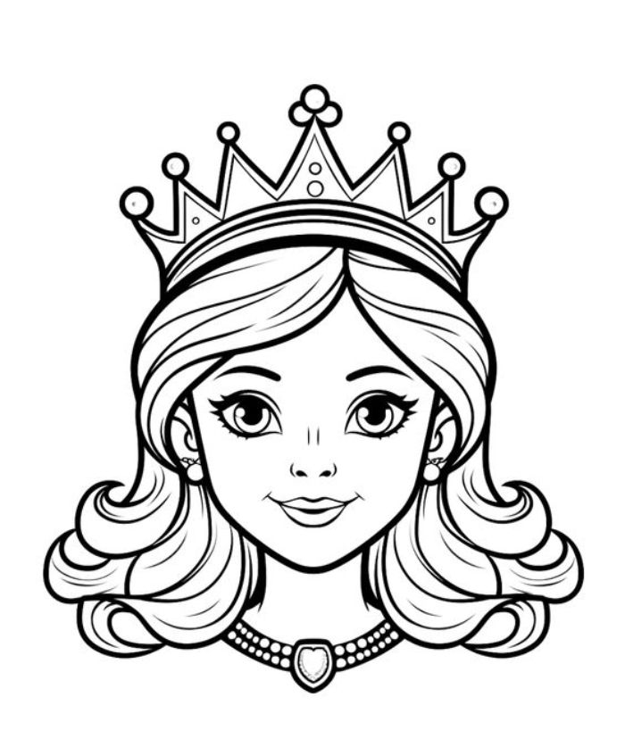 Crown Coloring Pages Free Printable PDF