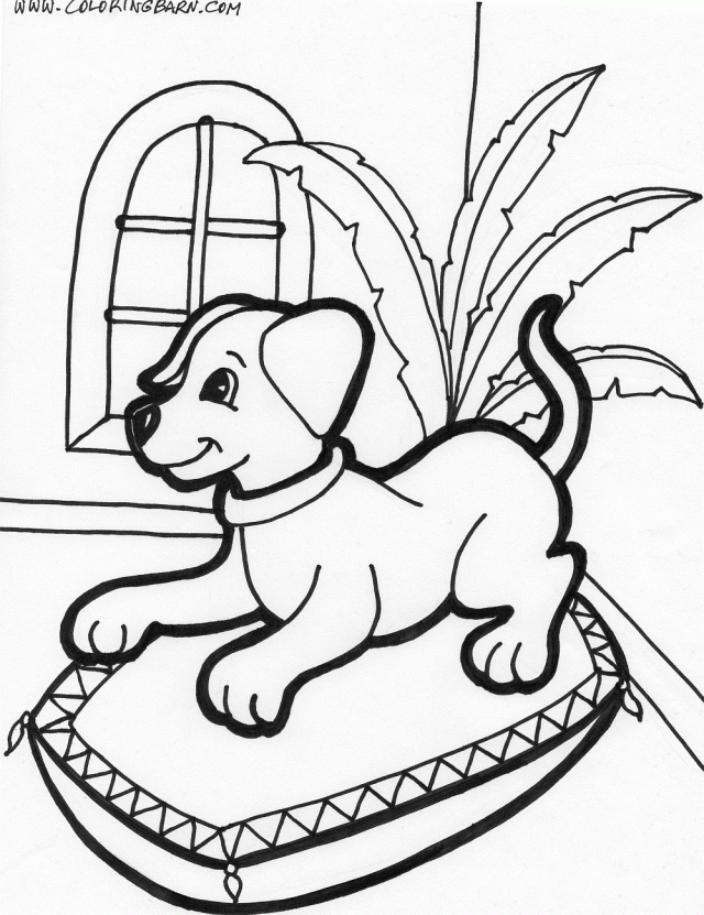 Cute Baby Puppies Coloring Pages Coloring Home