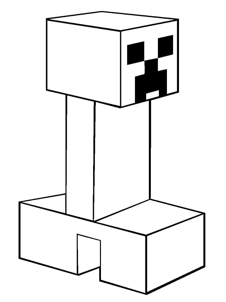 free printable minecraft creeper coloring pages