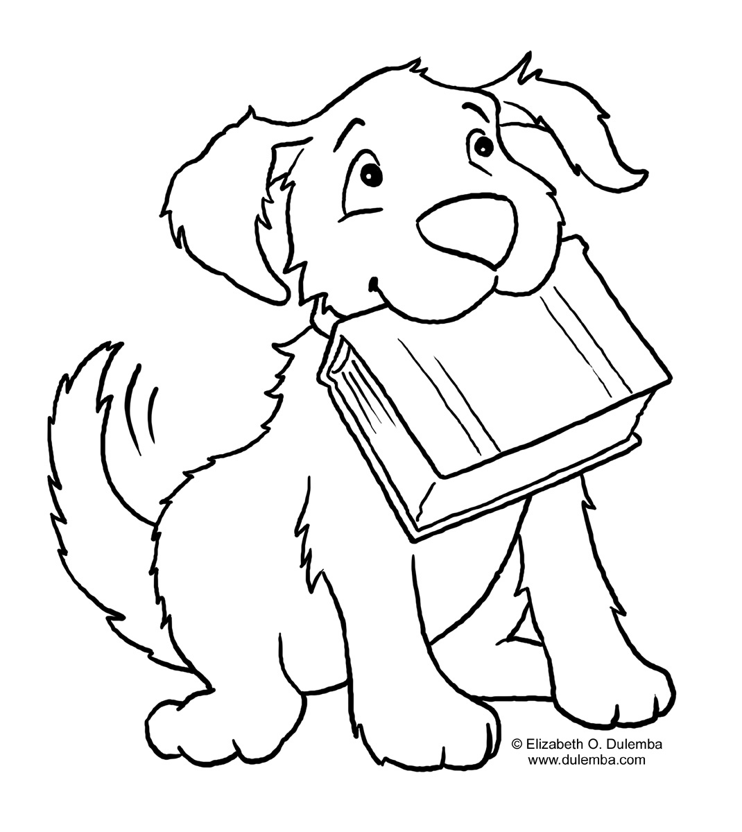 Cute Dog Coloring Pages