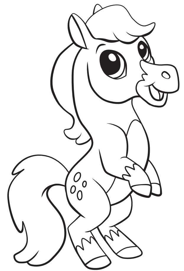 Cute Horse Coloring Pages