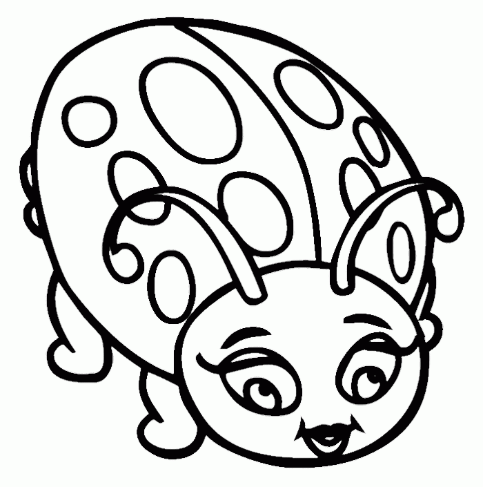 Cute Ladybug Coloring Pages Coloring Home