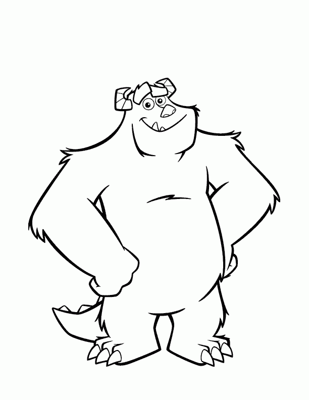 Cute Monster Coloring Pages Coloring Home
