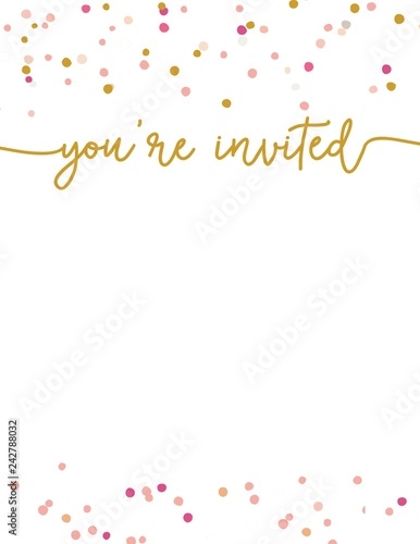 Cute Party Invitation Template You 39 re Invited Party Invitation 