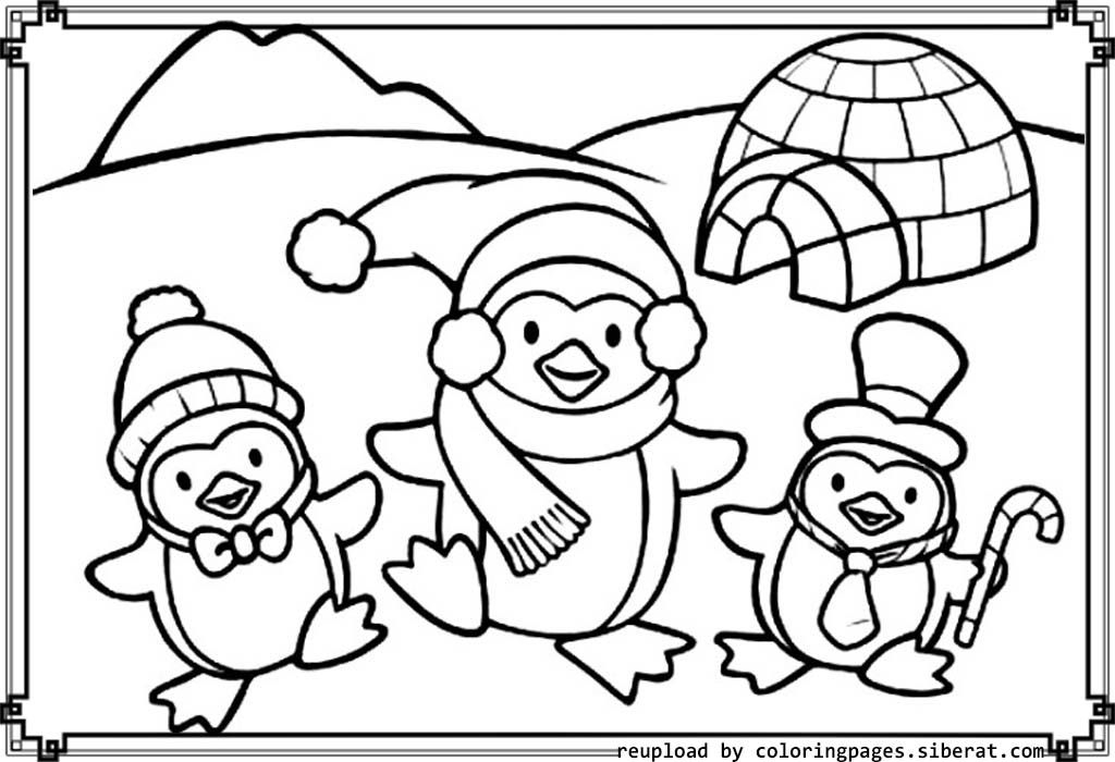 Cute Penguin Coloring Pages Printable Coloring Home