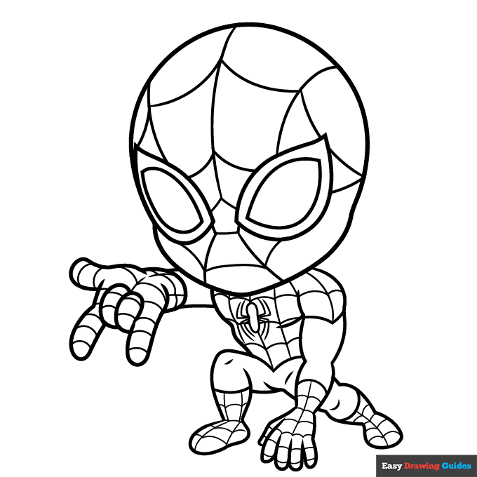 Cute Spiderman Coloring Pages Coloring Home