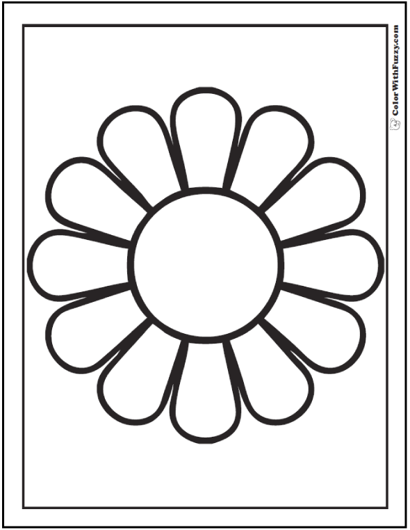 Daisy Coloring Pages 15 Customizable PDFs