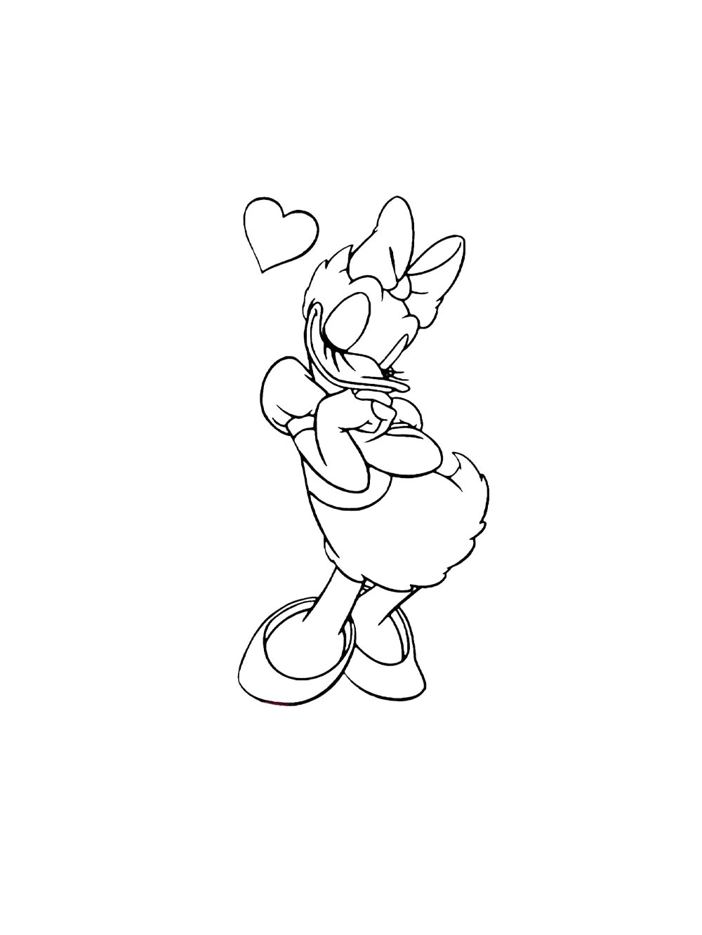 Daisy Duck Coloring Pages