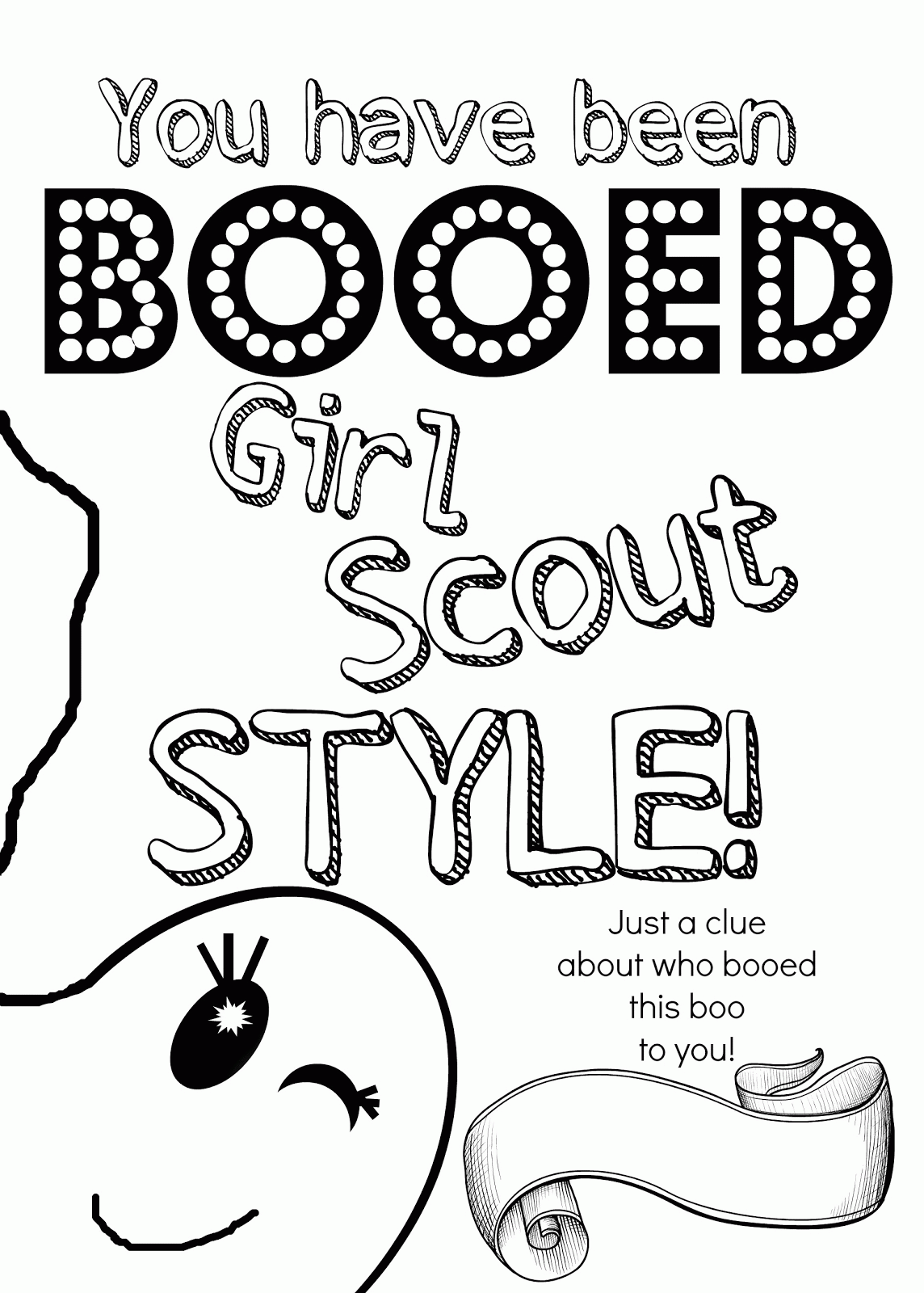 free printable coloring pages for girl scouts
