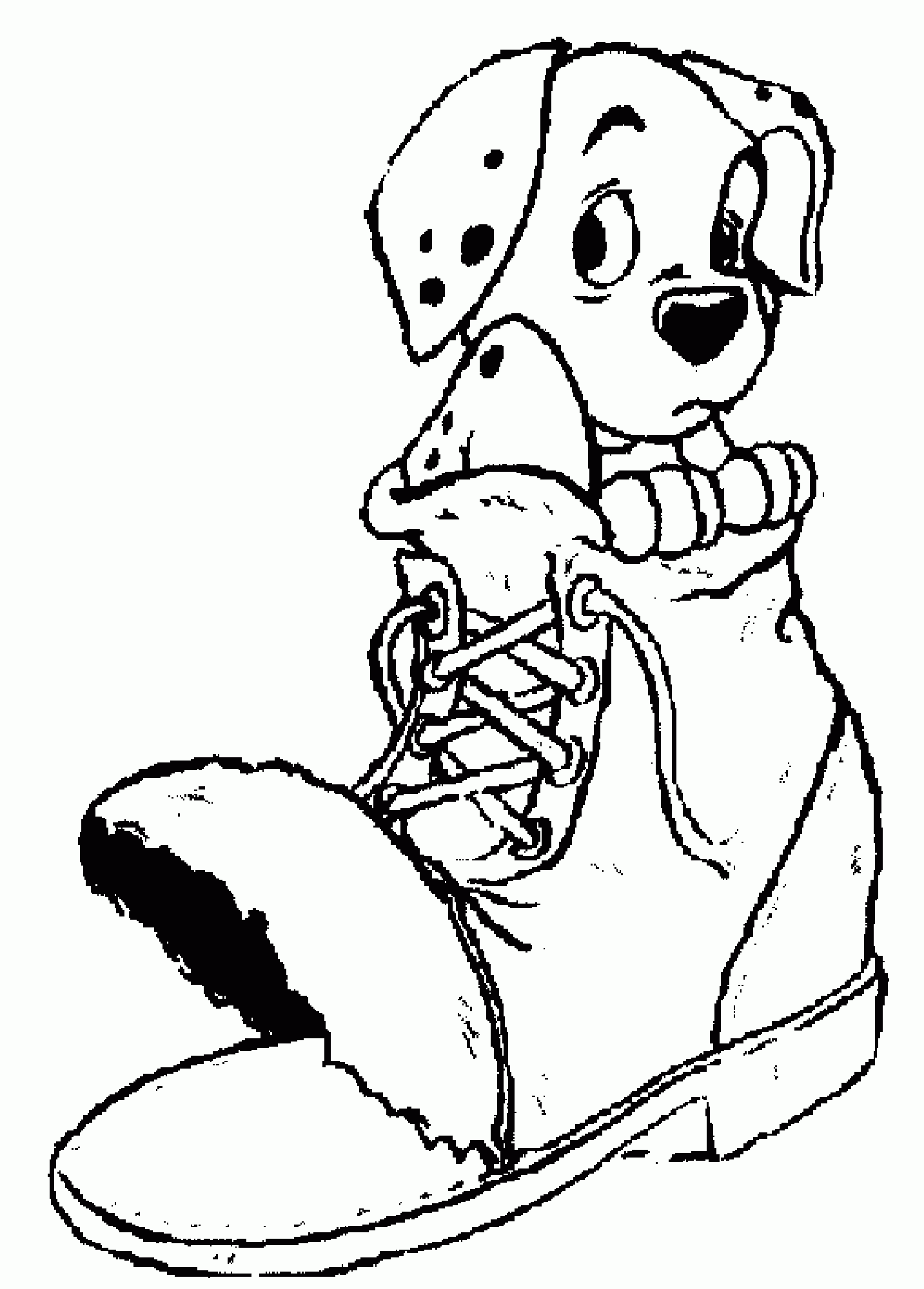 Dalmatian Coloring Page Coloring Home
