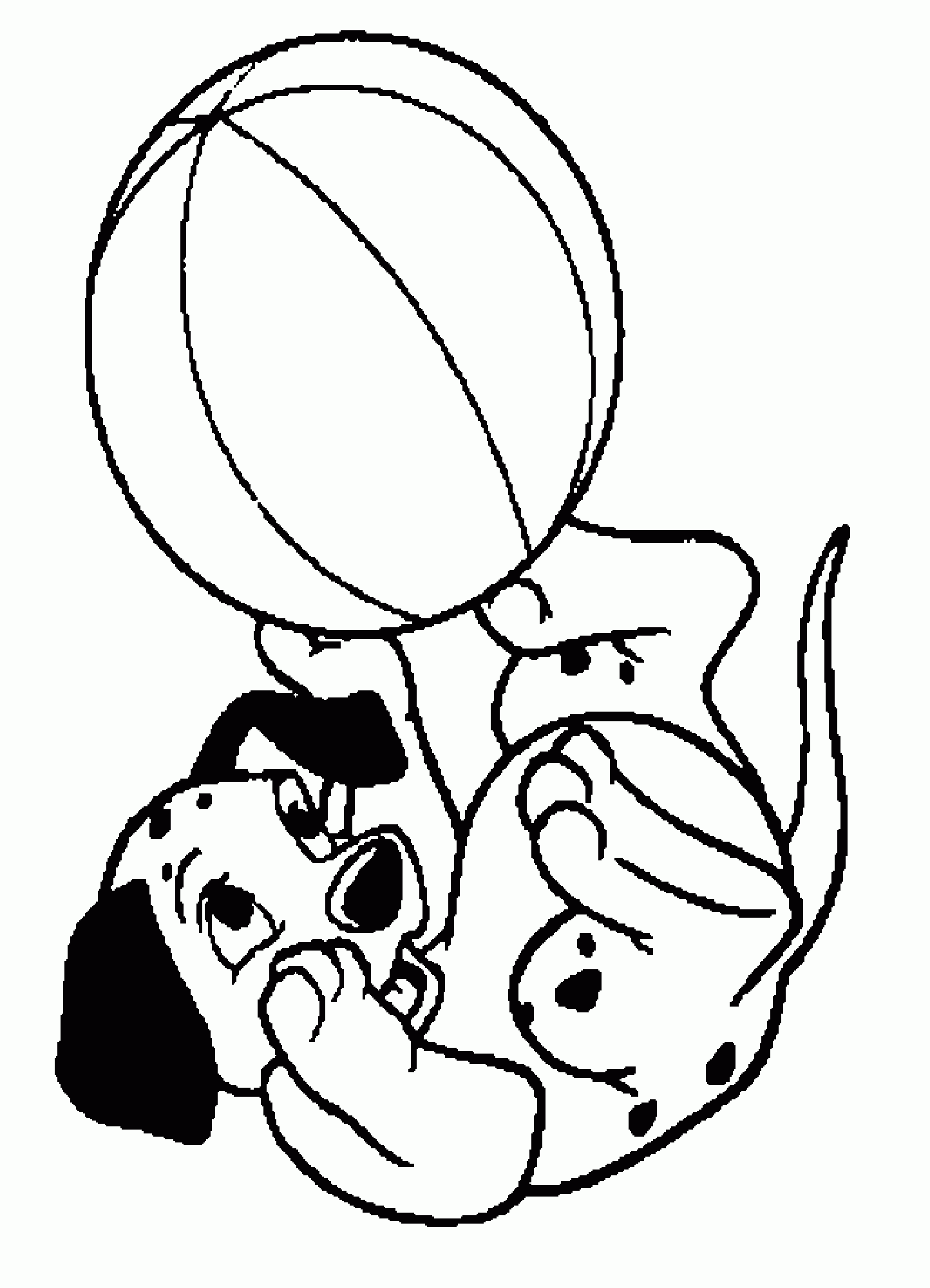 Dalmatian Coloring Page Coloring Home