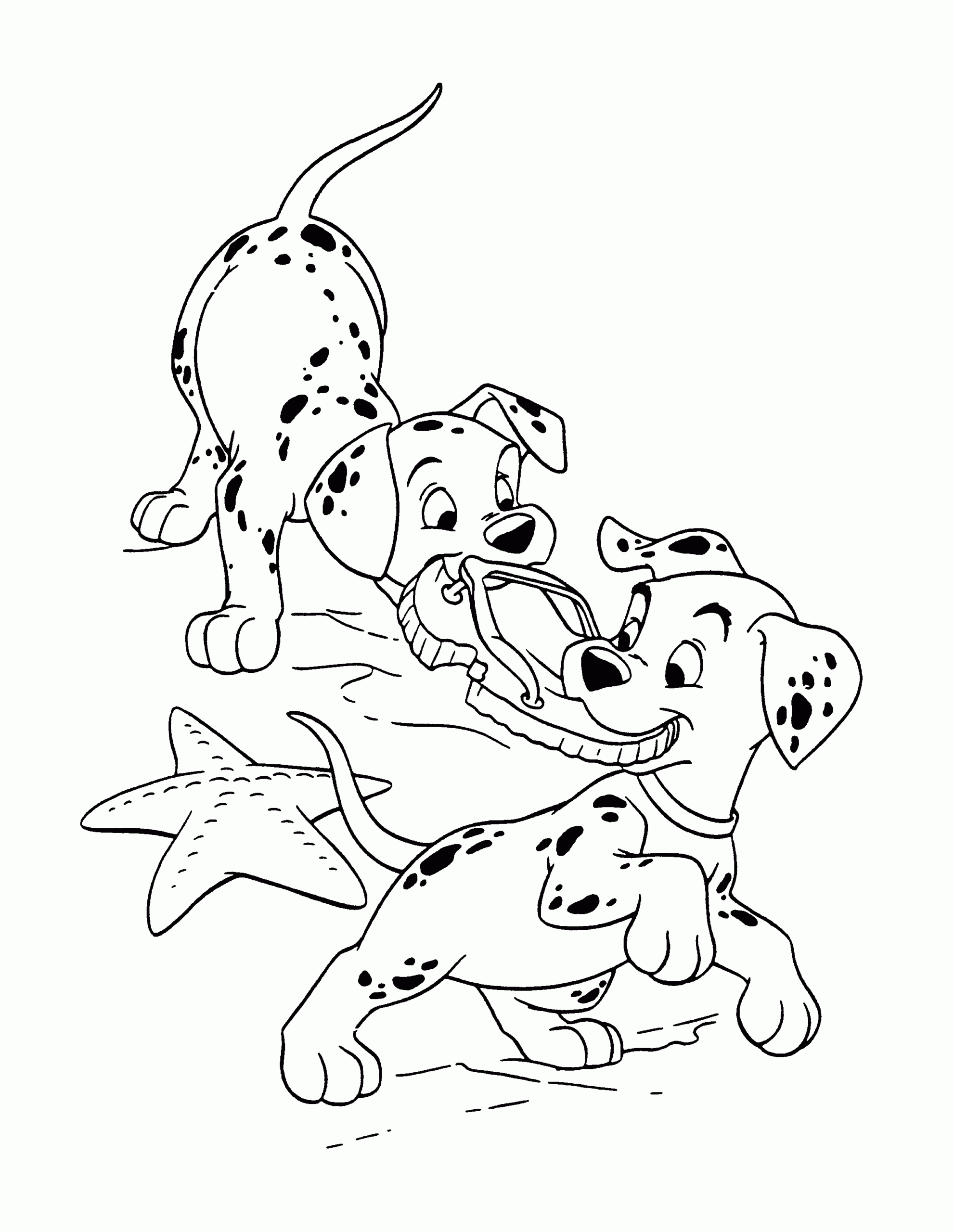 Dalmatian Coloring Page