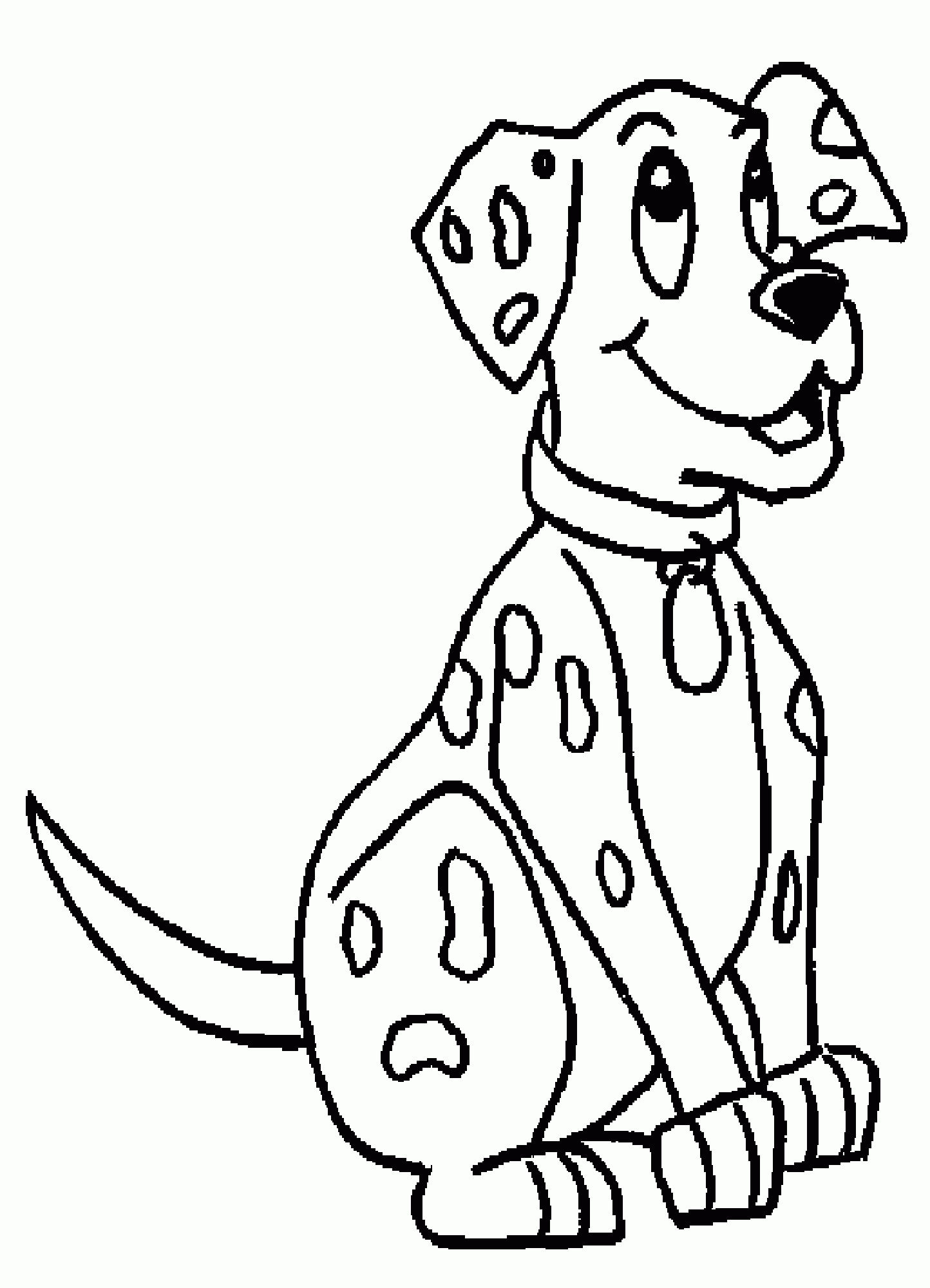 Dalmatian Coloring Page Coloring Home