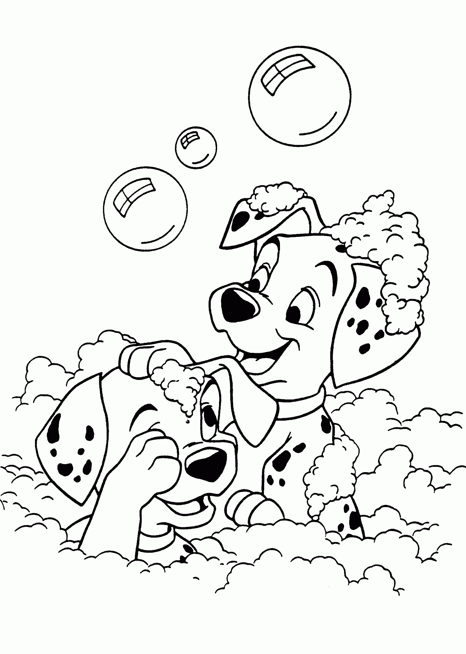 Dalmatian Dog Coloring Page