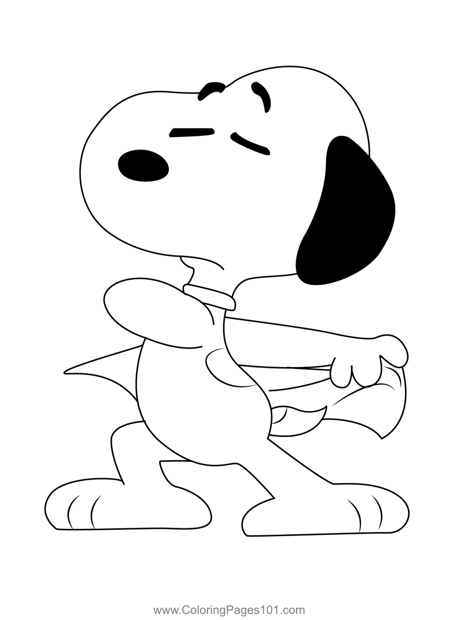 Dance Snoopy Coloring Page For Kids Free Snoopy Printable Coloring 
