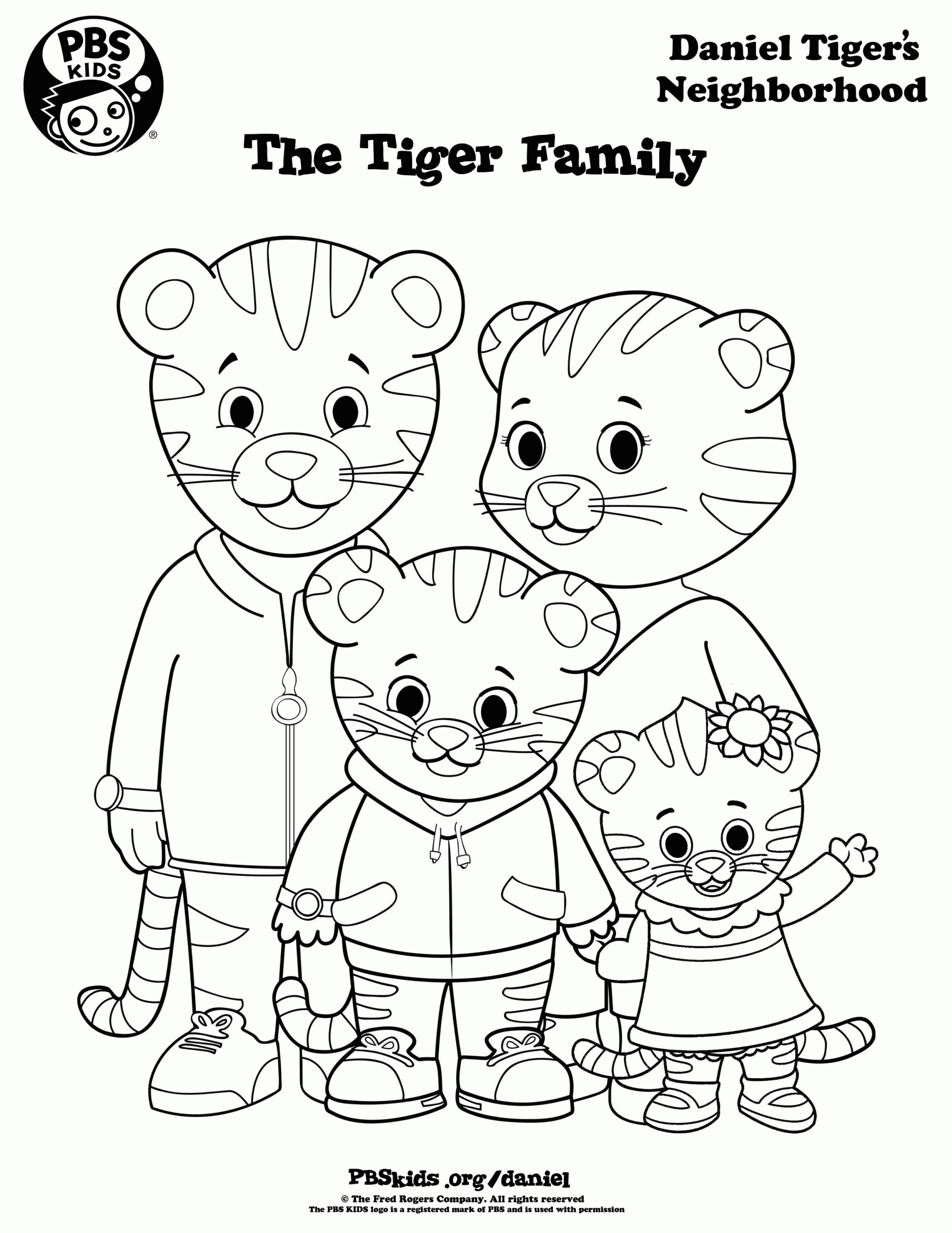 tiger coloring page free