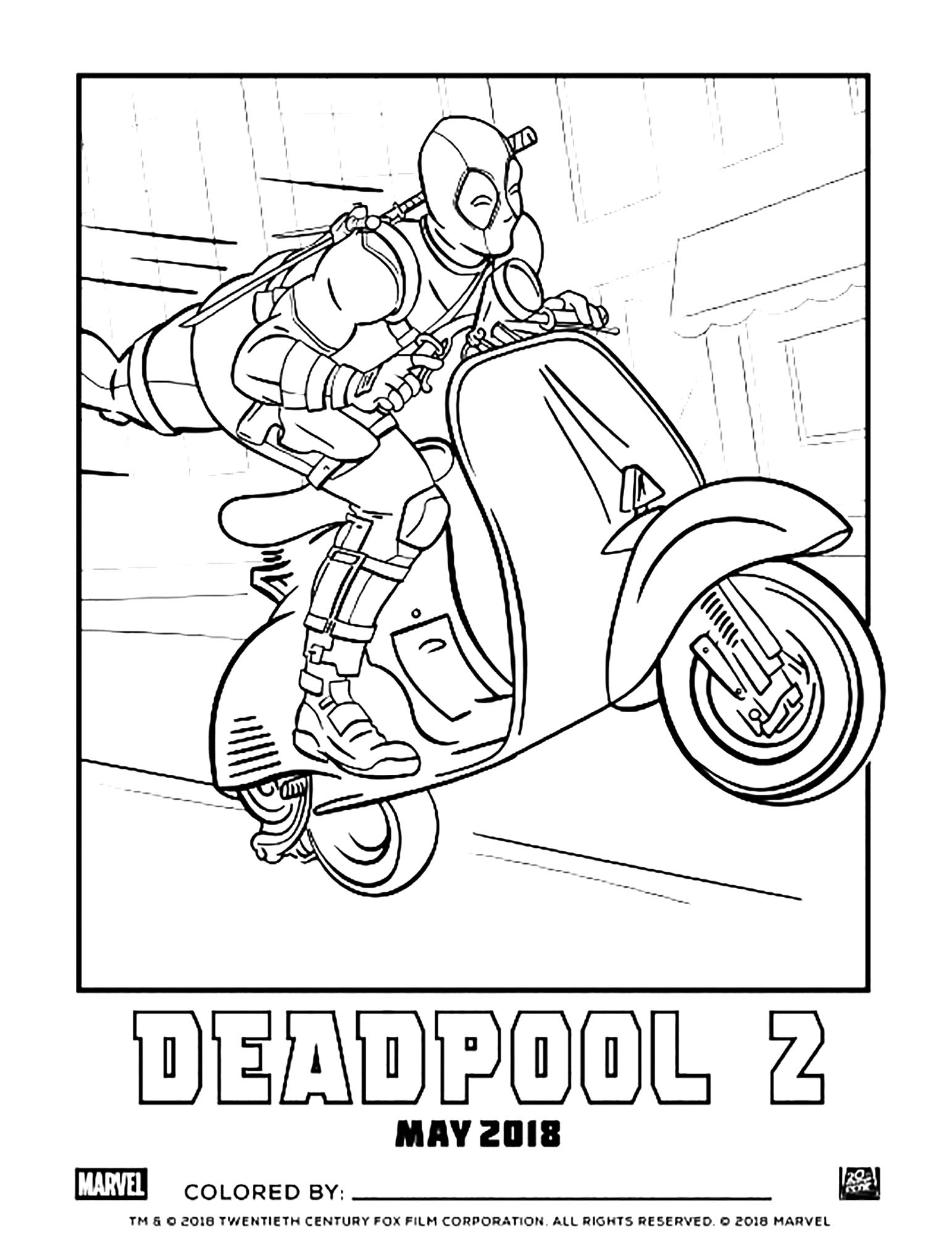 Deadpool Color Pages