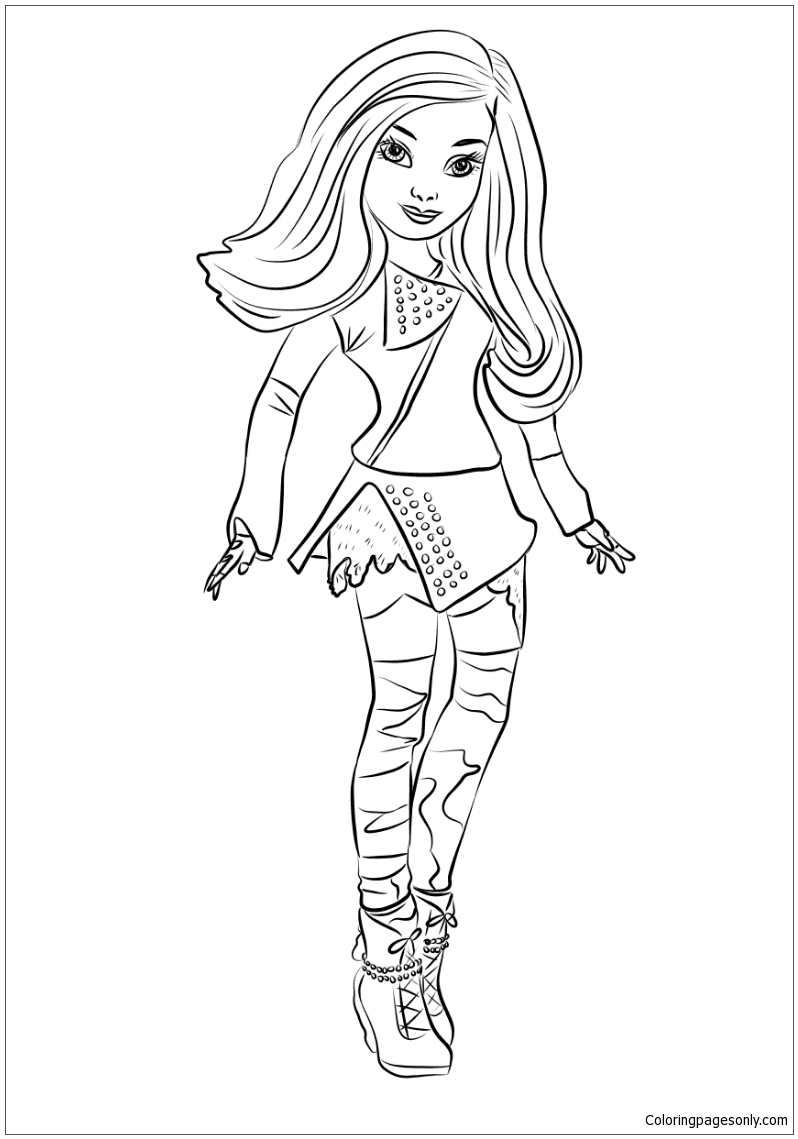 Mal Descendants Coloring Pages