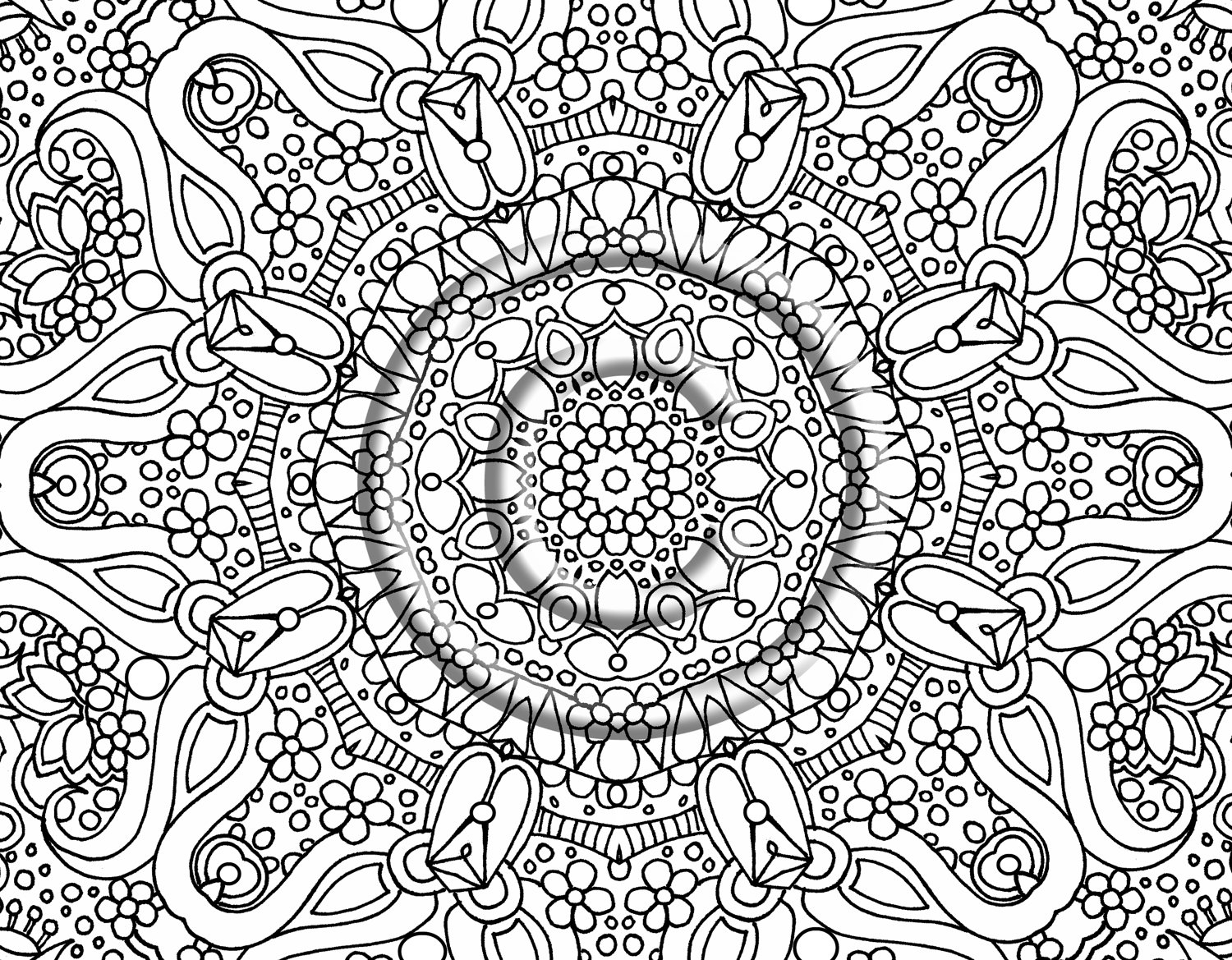 free coloring pages detailed
