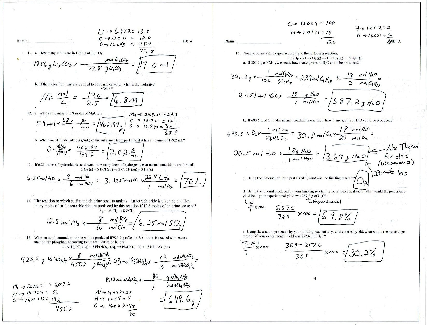 Determining Empirical Formulas Worksheet Answers Kayra Excel