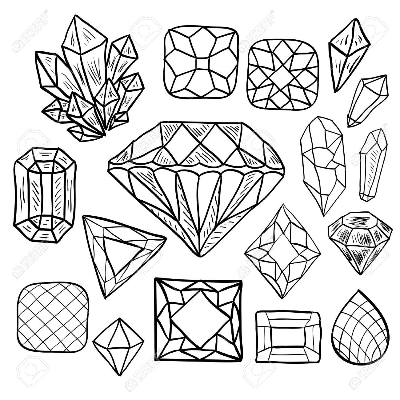 Diamond Coloring Pages Free Printable Diamond Coloring Pages My Xxx 