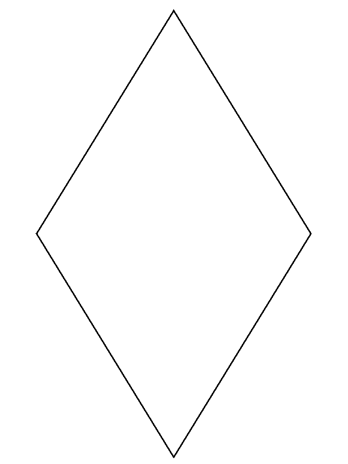 Diamond Simple shapes Coloring Pages Coloring Page Book