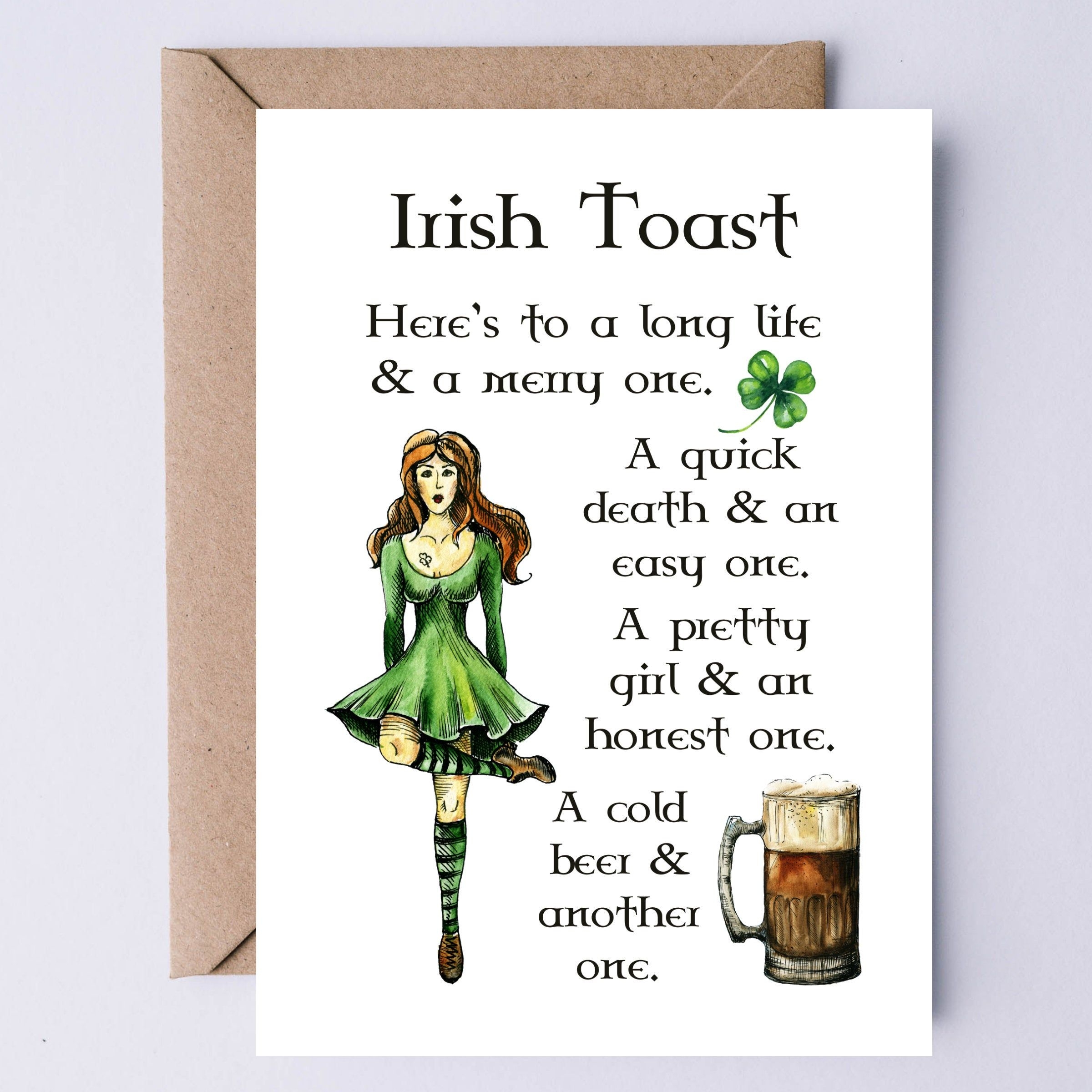 a toast to the happy couple printable card free