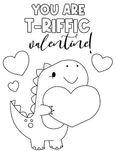 Cute Valentines Coloring Pages