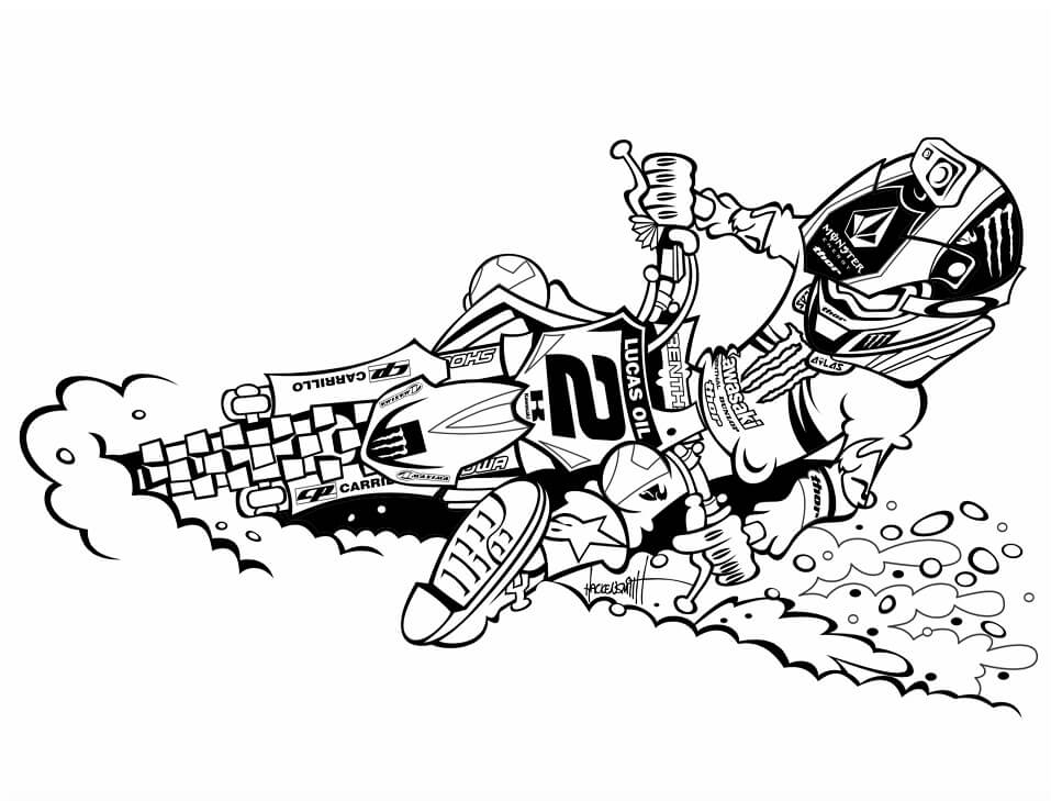 Dirt Bike Coloring Pages